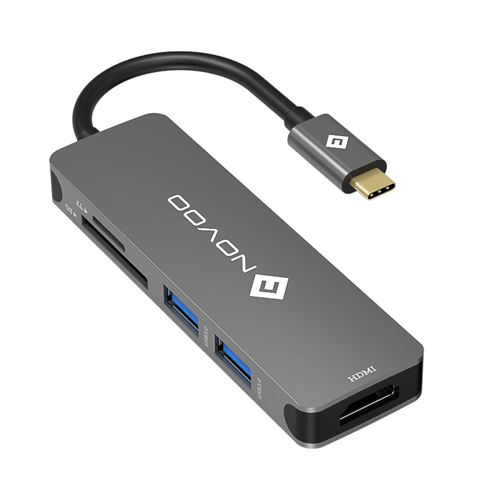 5-in-1 USB C Hub with SD/TF-Card Reader