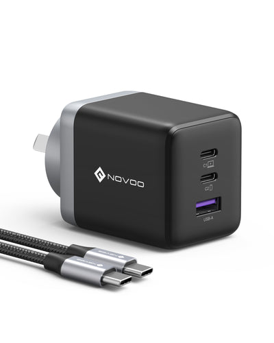 NOVOO 100W 3-Port Fast GaN Charger