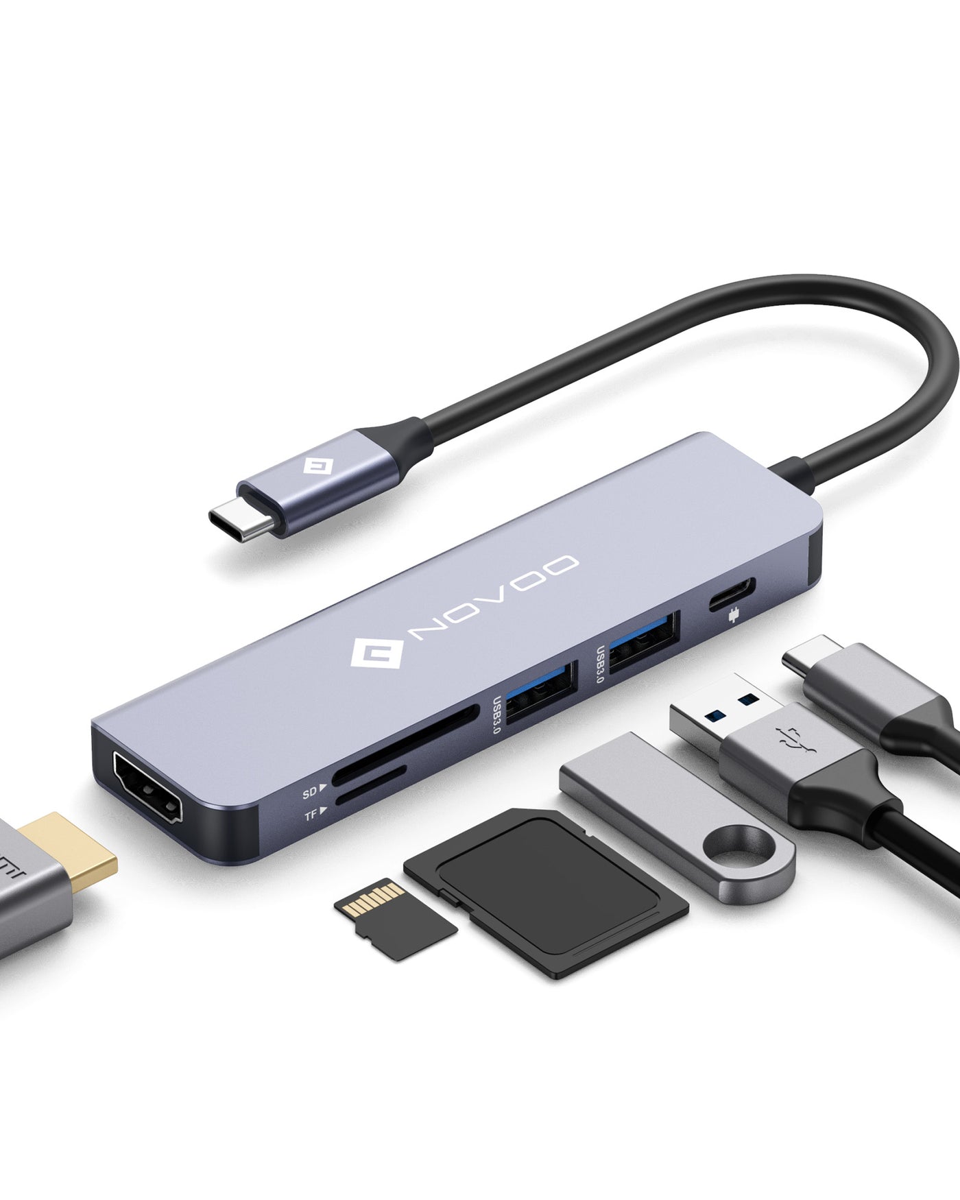 NOVOO 6-IN-1 R6 PD USB C HUB