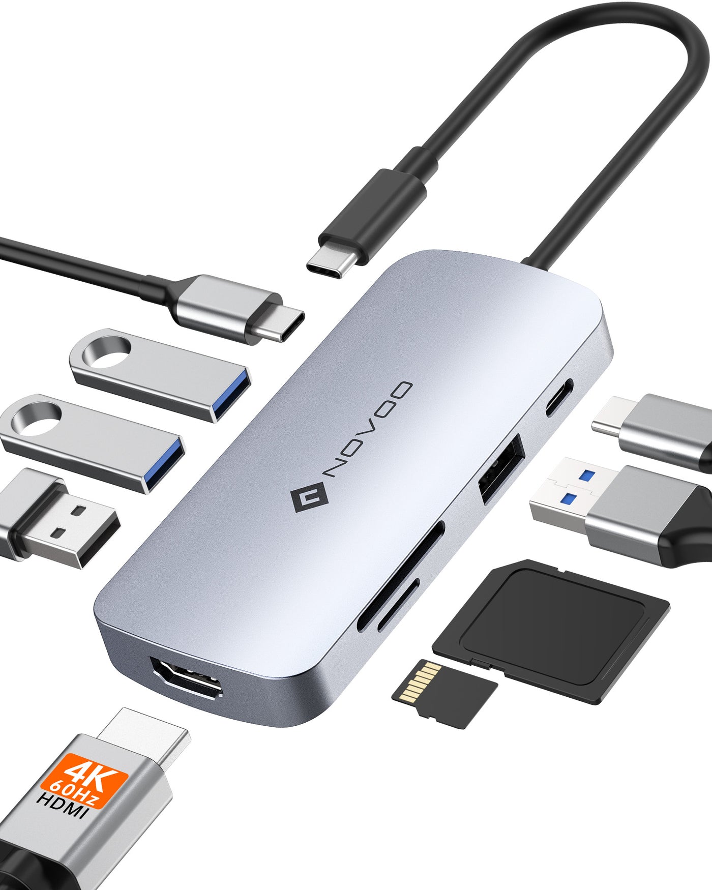 NOVOO 9 in 1 R9C USB C HUB