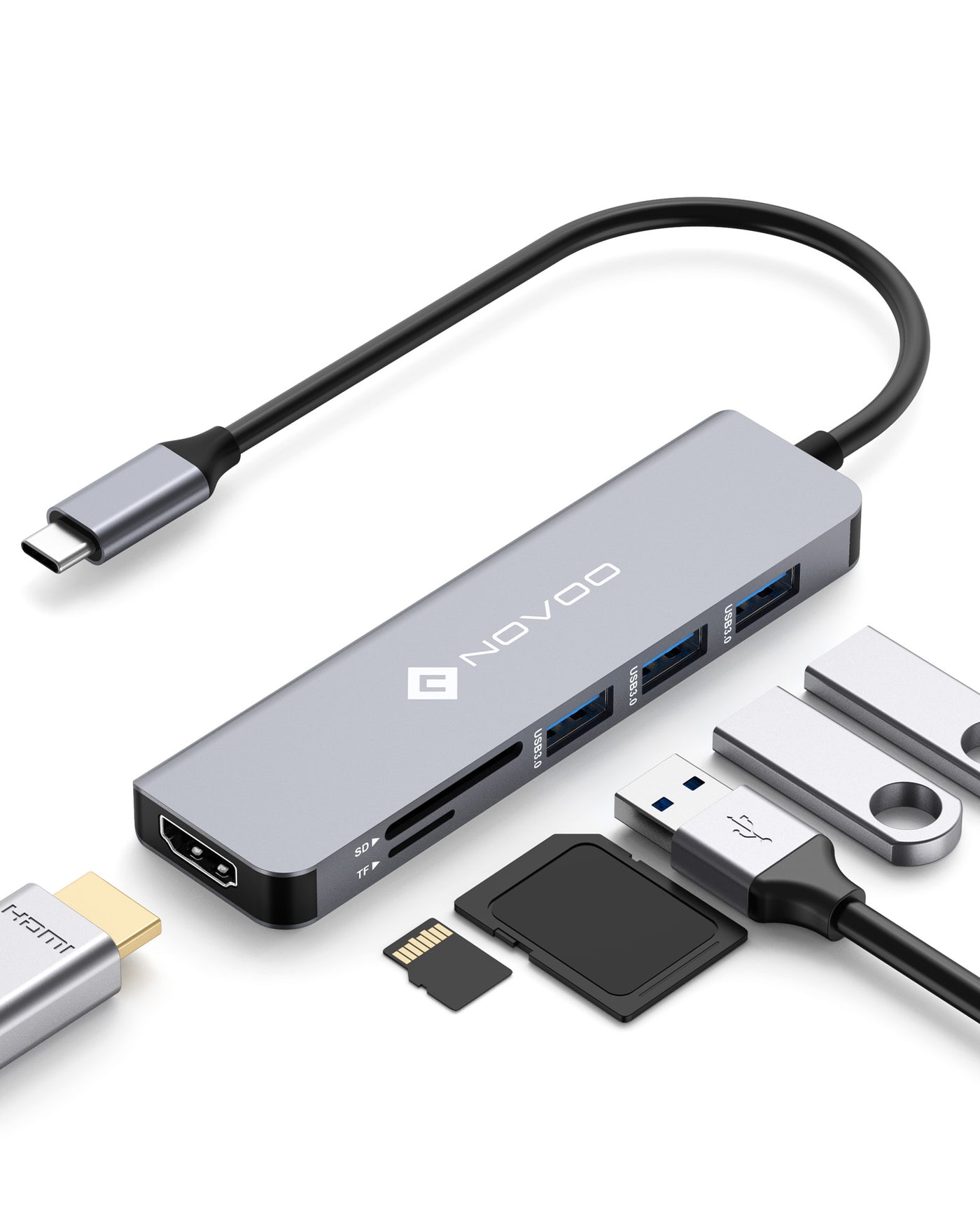 NOVOO 6 in 1 R6 USB C HUB