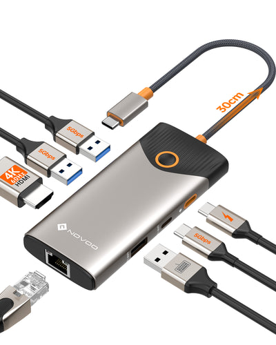 NOVOO T7 7-IN-1 USB C Docking Station