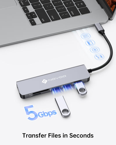 NOVOO 6 in 1 R6 USB C HUB