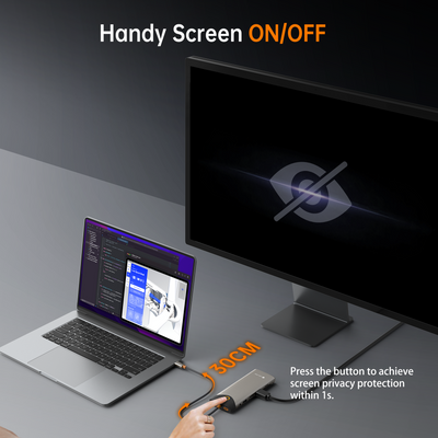 NOVOO 15-IN-1 Screen ON/OFF Docking Station Triple Display