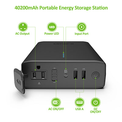 Omars 40200mAh Portable Power Station