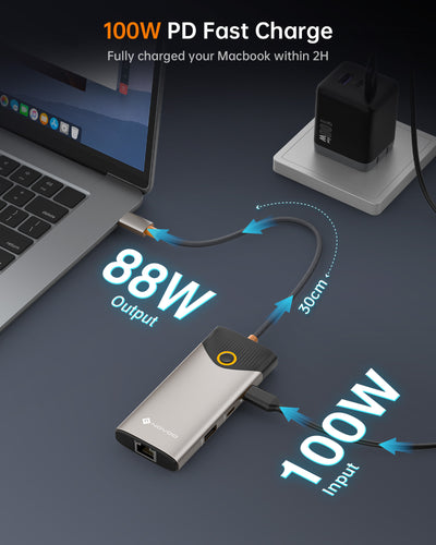 NOVOO T7 7-IN-1 USB C Docking Station