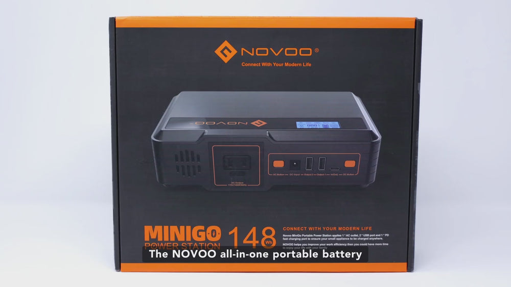 NOVOO Q200 - Batterie portable 230Wh, prise en charge de 200W, USB